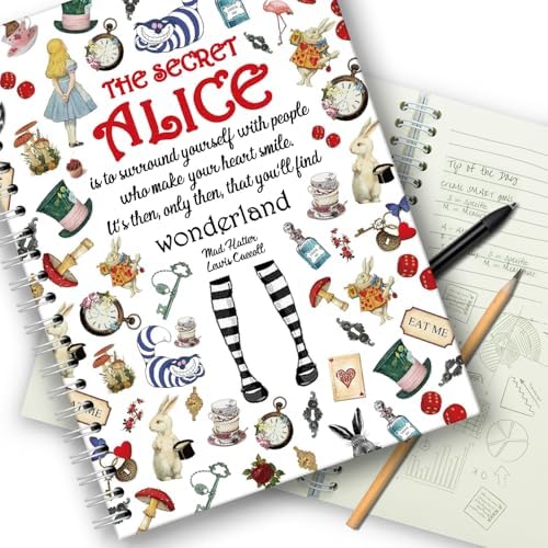 Disney Alice in Wonderland Notebook Journal - Bundle with Cheshire